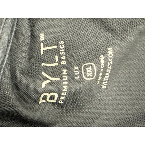 BYLT Premium Basics Signature Black Short Sleeve T-shirt Men's Size XXLARGE - Picture 11 of 13